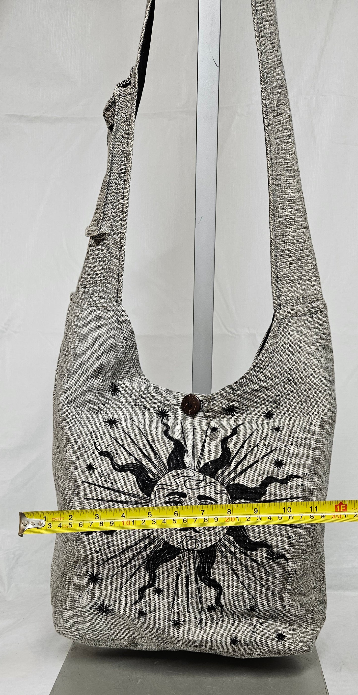 Large Hobo Style Purse/Bag With Large Sun on The Front