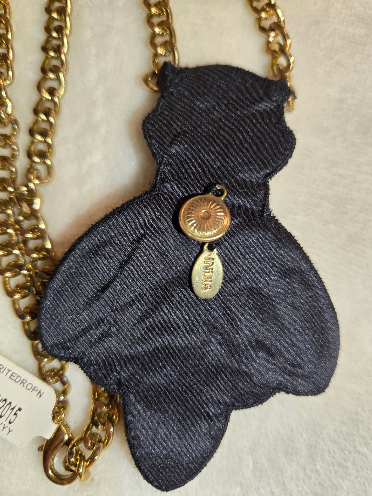 Ranjana Khan Labradorite 24 1/2" Drop Necklace - Bee Theme