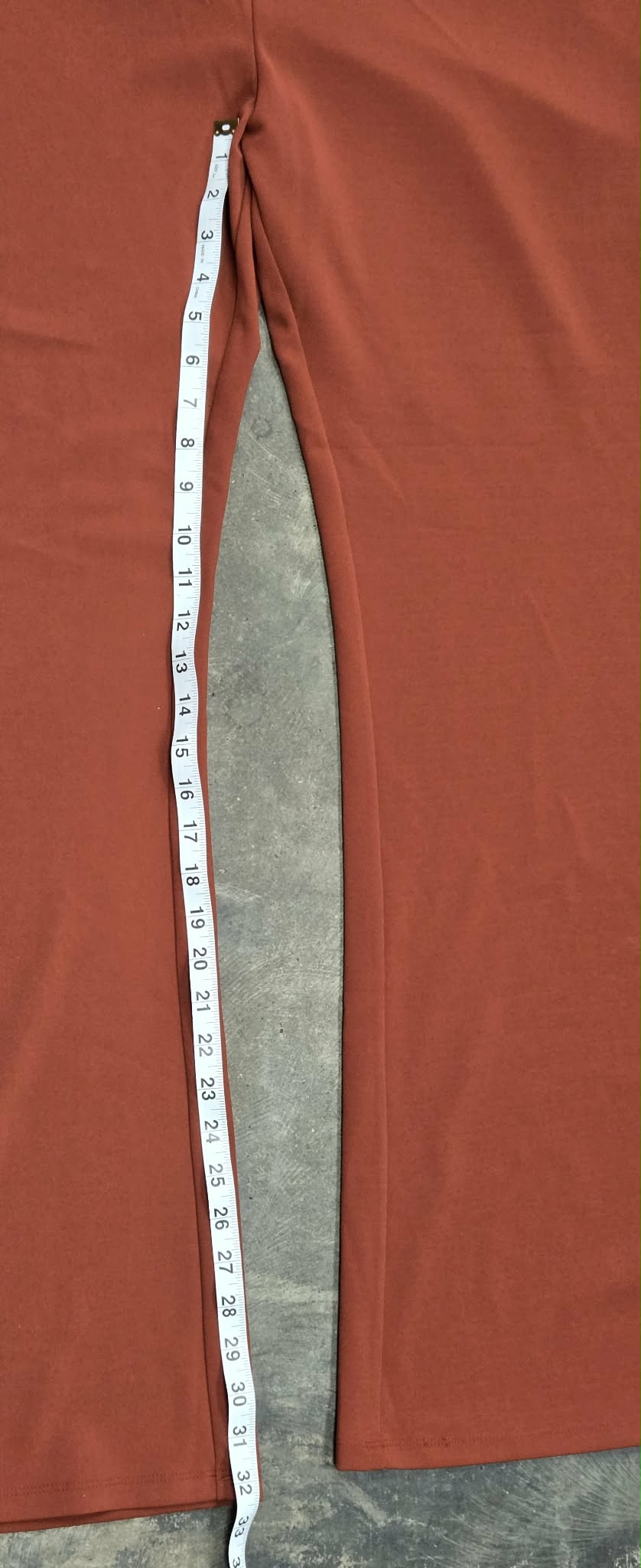 Forever 21+ Rust Knit Flare Pants – Women’s Size 3X – Zip Front Stretch
