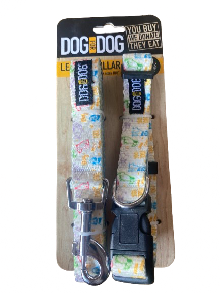 Dog for dog, leash and collar set