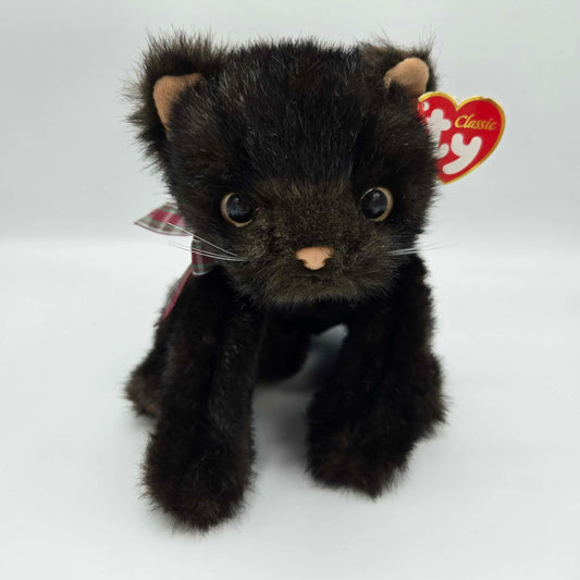 TY Classic Black Cat Plush (2002) – Vintage Collectible Stuffed Animal