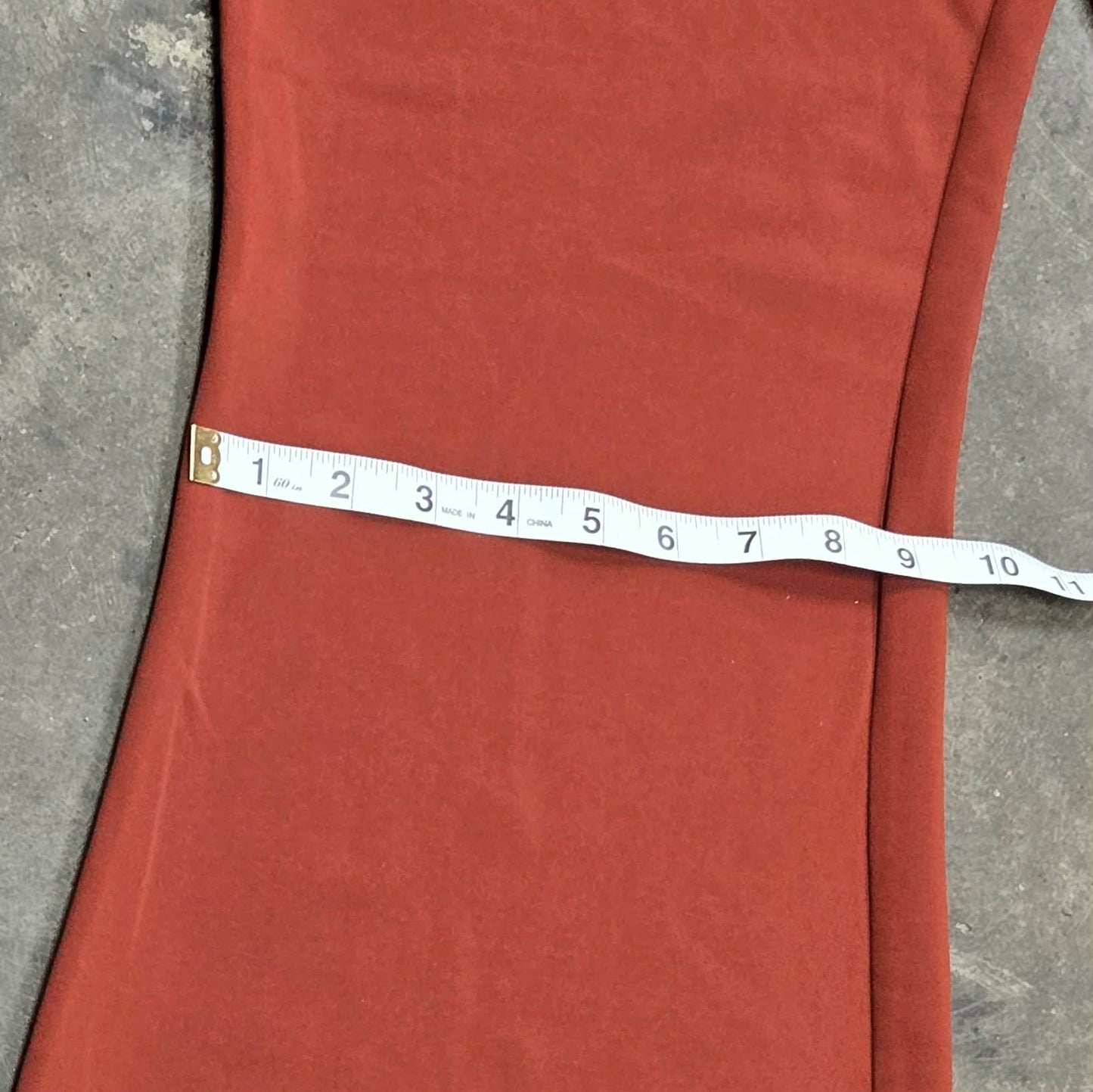 Forever 21+ Rust Knit Flare Pants – Women’s Size 3X – Zip Front Stretch