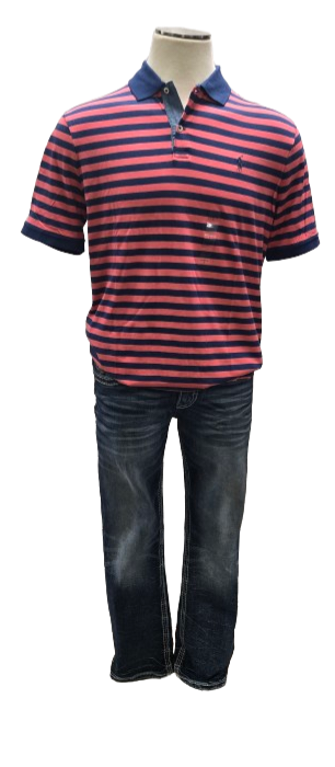 Polo Ralph Lauren Classic Fit Red/Blue Striped Shirt      s7