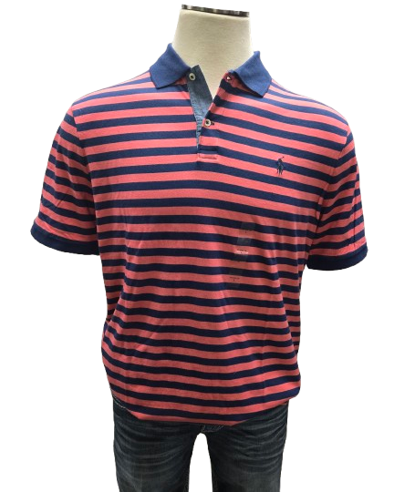 Polo Ralph Lauren Classic Fit Red/Blue Striped Shirt      s7