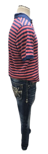 Polo Ralph Lauren Classic Fit Red/Blue Striped Shirt      s7