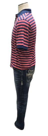 Polo Ralph Lauren Classic Fit Red/Blue Striped Shirt      s7