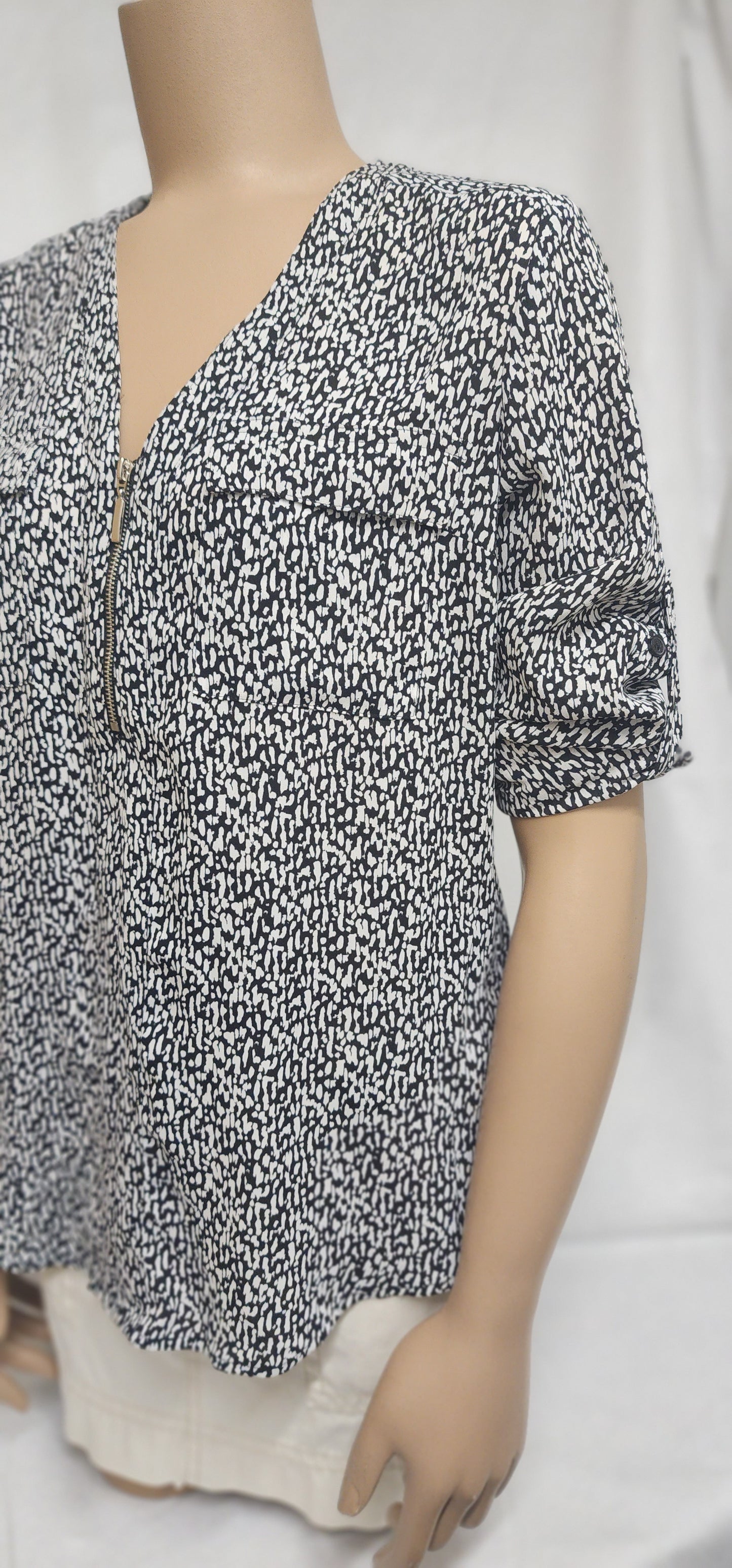 EXPRESS - 1/2 Zip, Long Sleeve Shirt