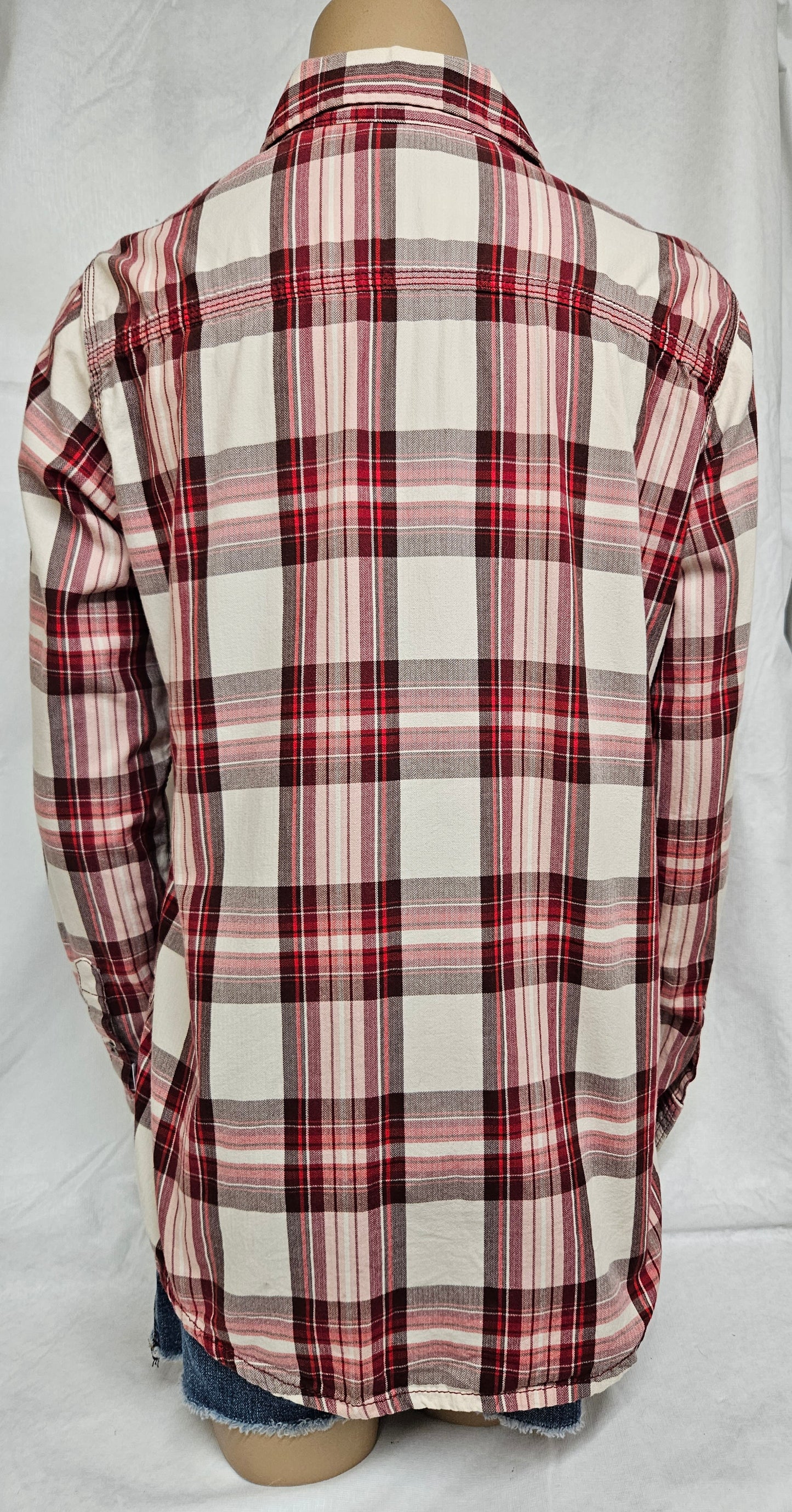 CARHARTT - Adjustable Long Sleeve Flannel Button Up Shirt