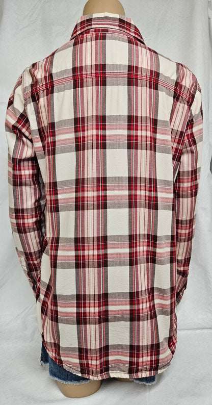 CARHARTT - Adjustable Long Sleeve Flannel Button Up Shirt