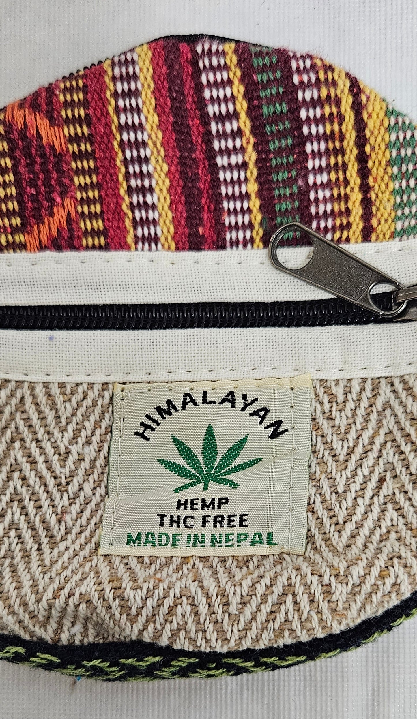 Cotton Hemp Wallet Round Coin Purse Bag