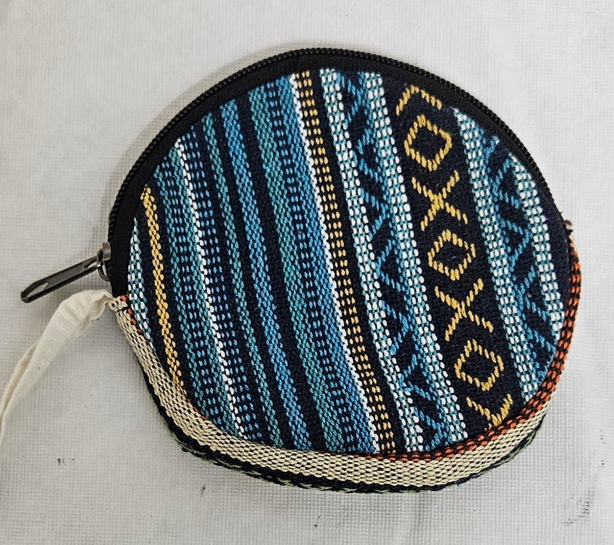 Cotton Hemp Wallet Round Coin Purse Bag