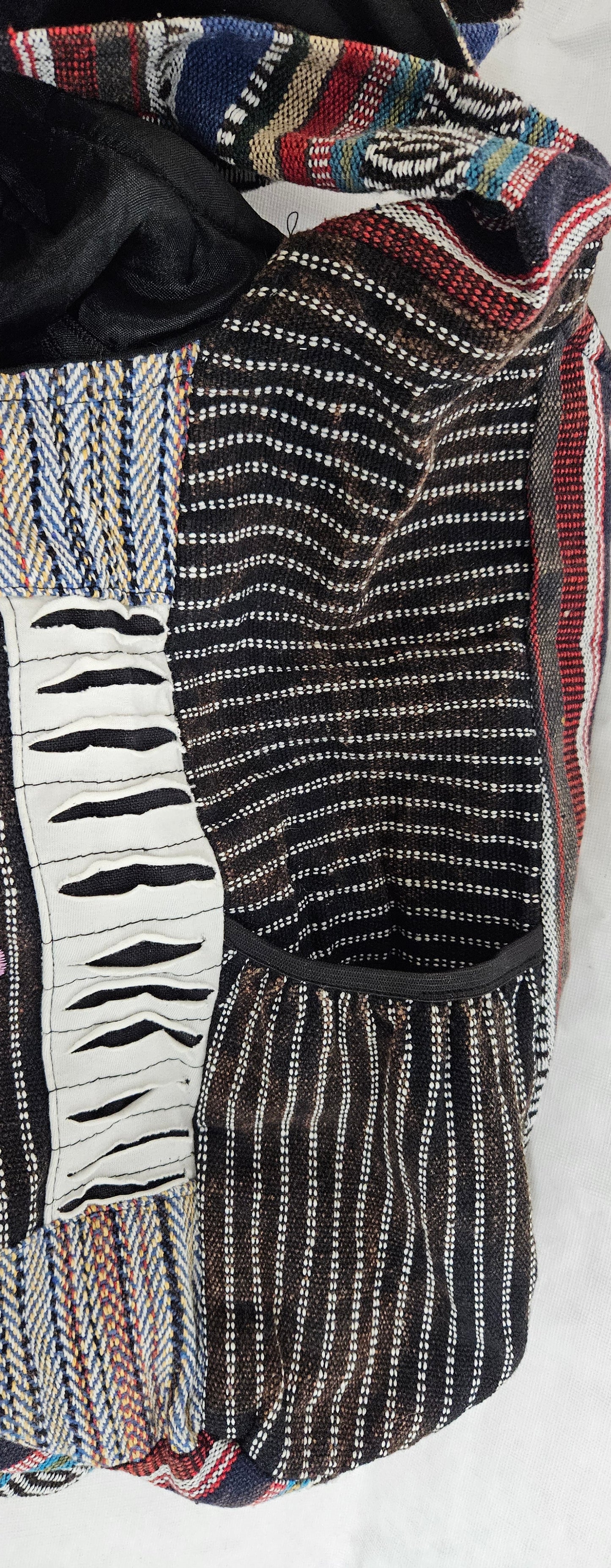 Large Hobo Style Purse/Bag With a Single Mushroom on the front