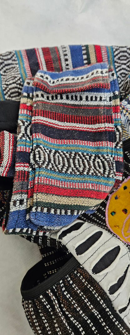 Large Hobo Style Purse/Bag With a Single Mushroom on the front