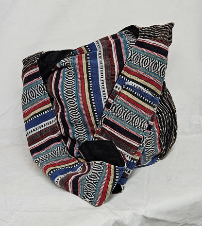 Large Hobo Style Purse/Bag With a Single Mushroom on the front