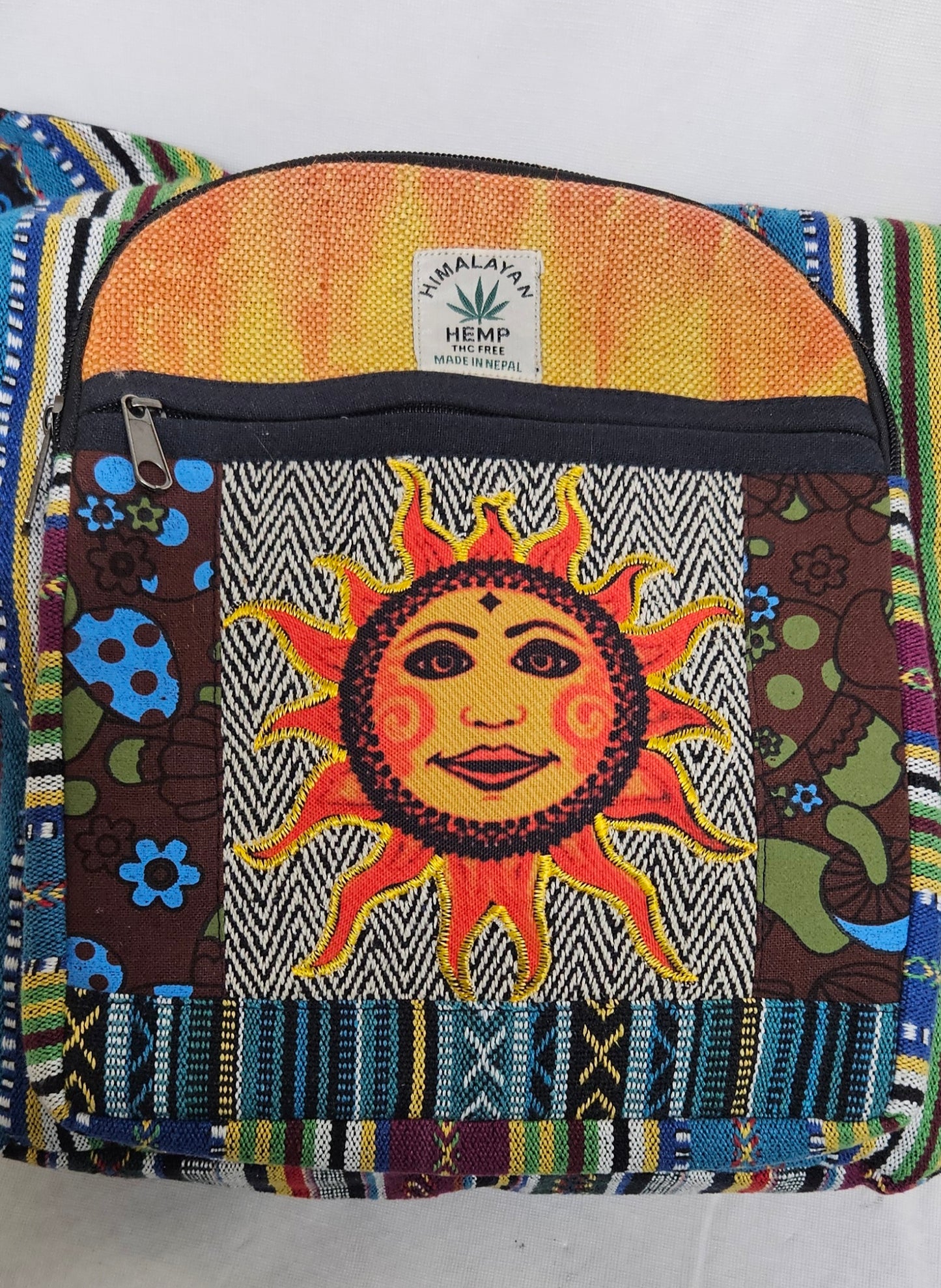 Large Hobo Style Purse/Bag With a Sun on the Front