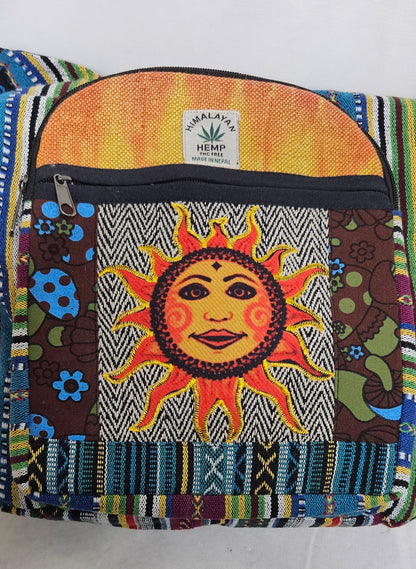Large Hobo Style Purse/Bag With a Sun on the Front
