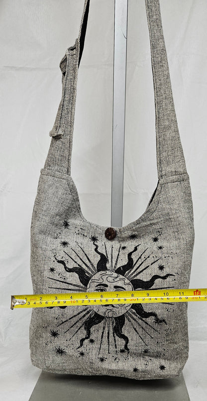 Large Hobo Style Purse/Bag With Large Sun on The Front
