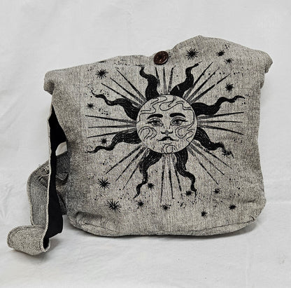 Large Hobo Style Purse/Bag With Large Sun on The Front