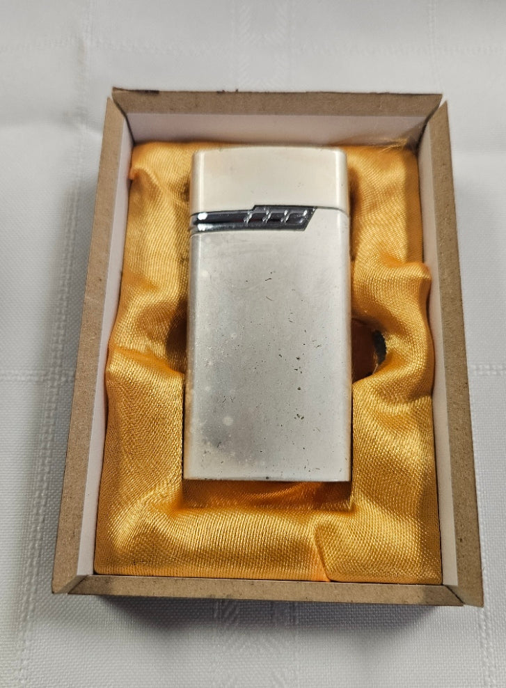 Vintage Gucci Lighter with Wooden Box Made In Italy