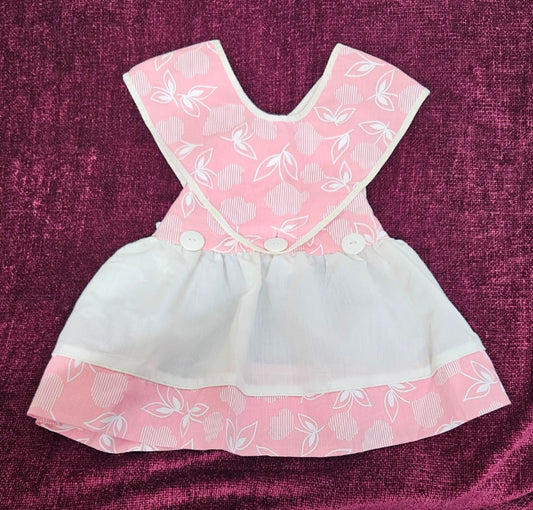 Vintage Evy of California Size 2T Pink & White Dress