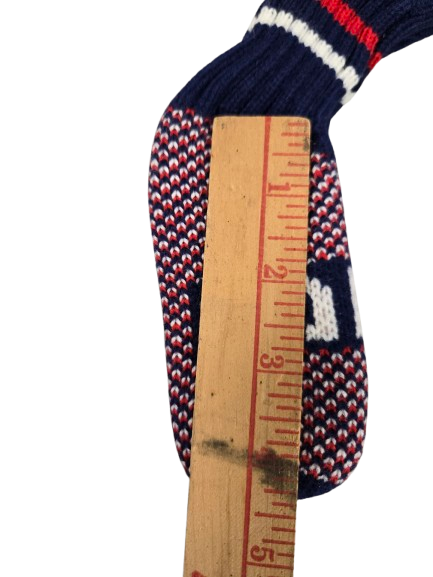 Set of 2 Scott Edward Knitted Golf Club Head Covers #9 and A Iron Covers