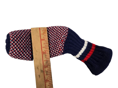 Set of 2 Scott Edward Knitted Golf Club Head Covers #9 and A Iron Covers