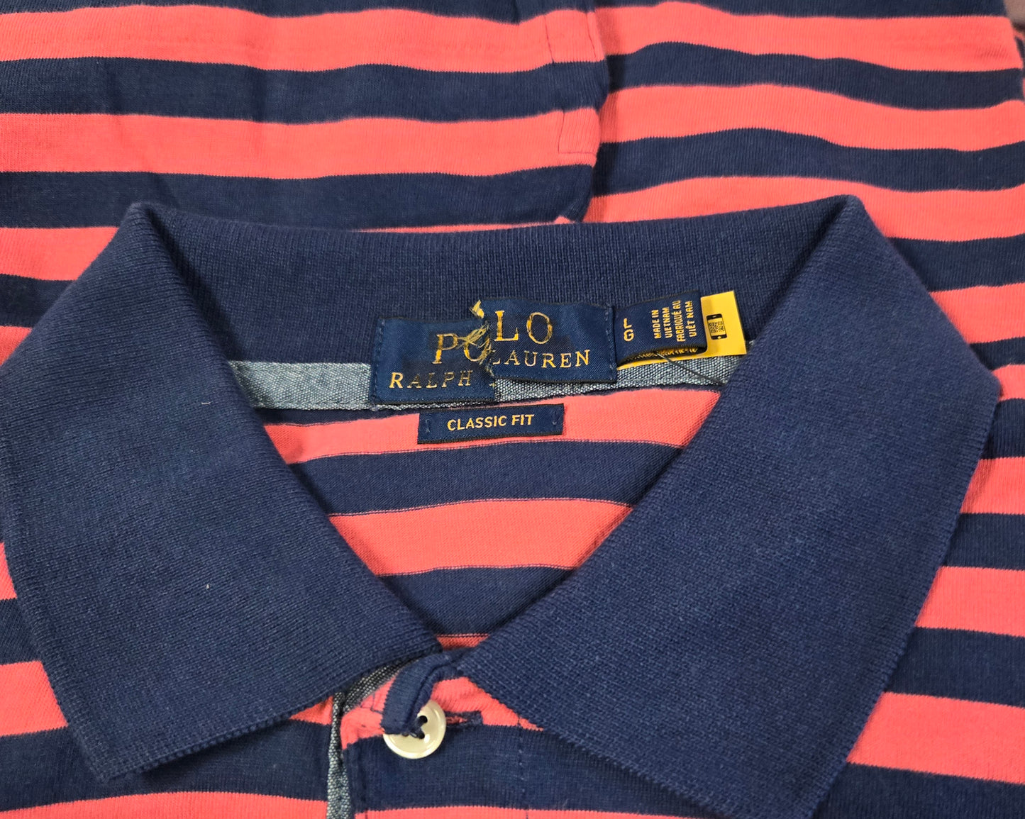 Polo Ralph Lauren Classic Fit Red/Blue Striped Shirt      s7