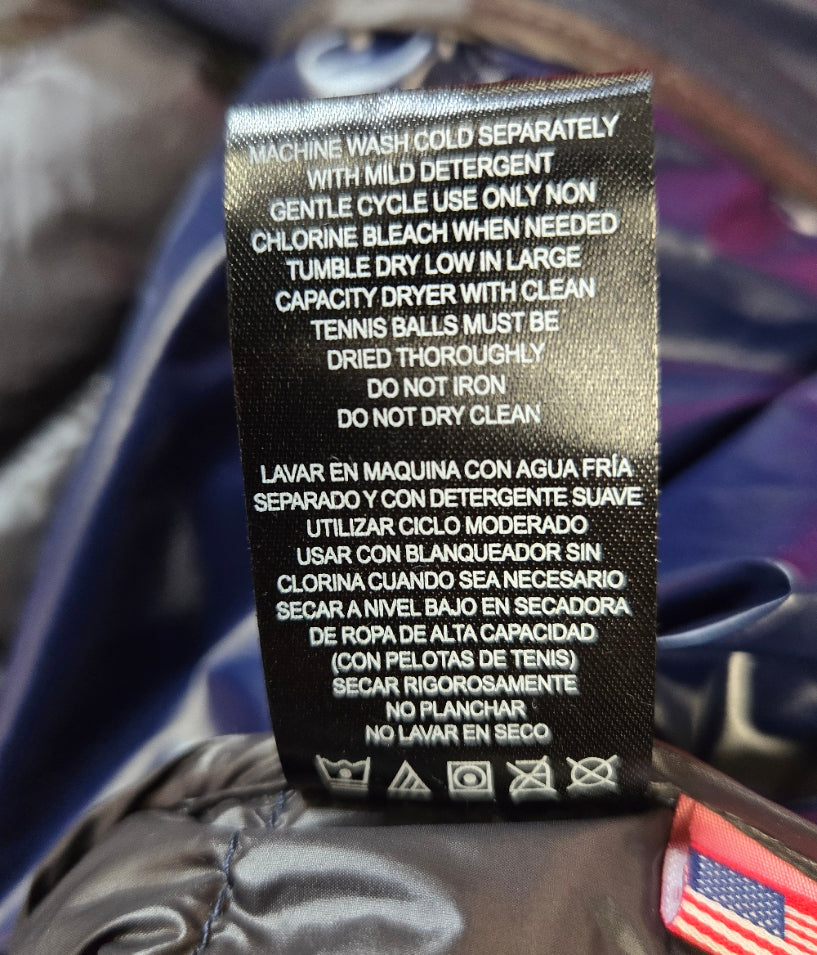 Hawke & Co Men's Navy XL Packable Down Jacket – Lightweight, Windproof, Water-Resistant