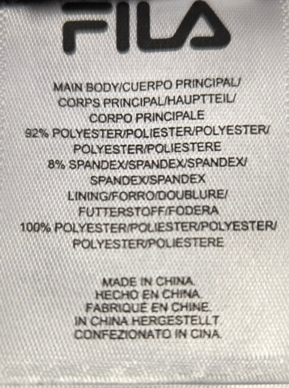 FILA Colorblock Zip-Up Jacket – Red, White & Black Streetwear Windbreaker