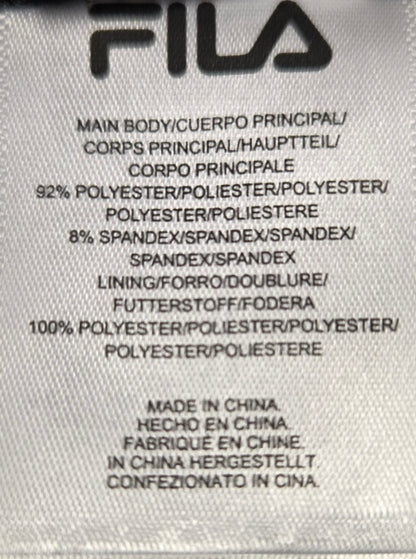 FILA Colorblock Zip-Up Jacket – Red, White & Black Streetwear Windbreaker