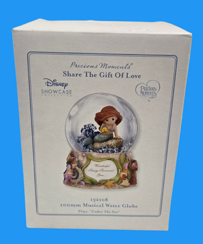 Precious Moments Disney Musical Water Globe – “Wonderful Deep Friend” | Plays Under the Sea