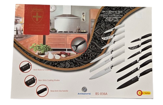 Swiss Exclusive Collection 7 PCS Knife Set Non-Stick Coating