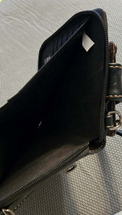 Montana West Western Tooled Phone Case Crossbody Wallet Black