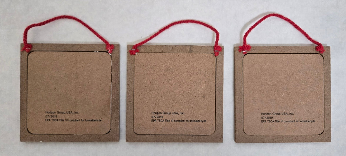Wooden Christmas Plaques – Santa, Mrs. Claus, Gift Wrap Decor (3 Styles)