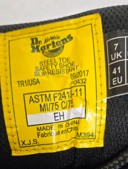 Dr. Martens Industrial Steel Toe Slip Resistant Safety Shoe M8 L9