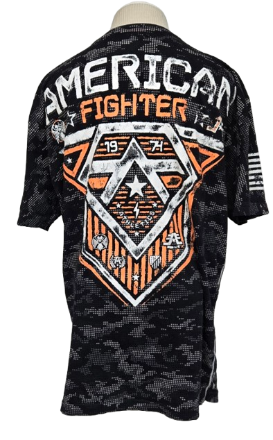 American Fighter Camo Tee – Bold Graphic, Training Division Athletic Style