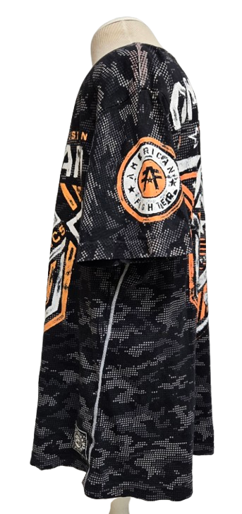 American Fighter Camo Tee – Bold Graphic, Training Division Athletic Style