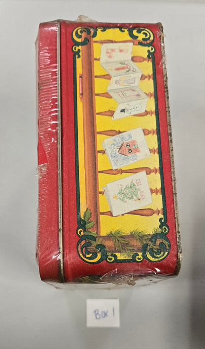 VINTAGE Sealed 1992 Crayola Collectible Holiday Tin, Bear Ornament, and 64 box of Crayons