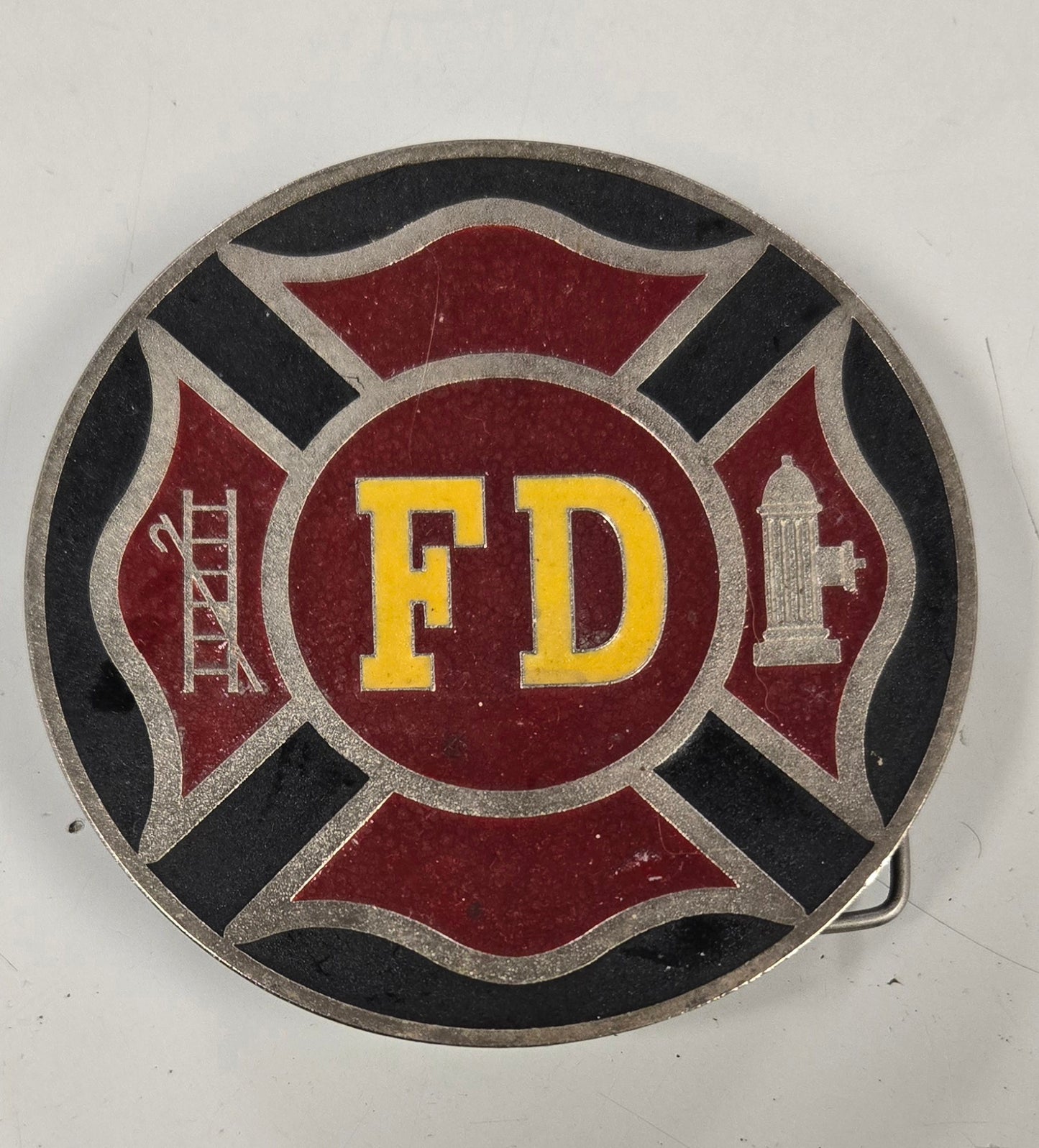 Trailer Hitch Cover Rescue Fire Department Emblem Cast Metal 2" Receiver Made in USA