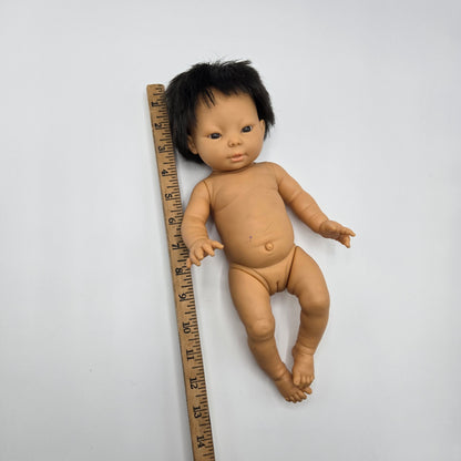 Vintage Berjusa 13" Baby Doll – Soft Vinyl – Black Hair – Spain