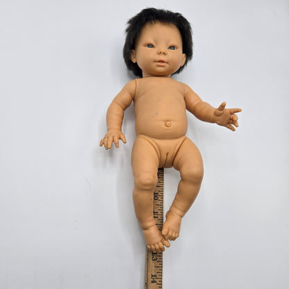 Vintage Berjusa 13" Baby Doll – Soft Vinyl – Black Hair – Spain