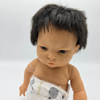 Vintage Berjusa 13" Baby Doll – Soft Vinyl – Black Hair – Spain