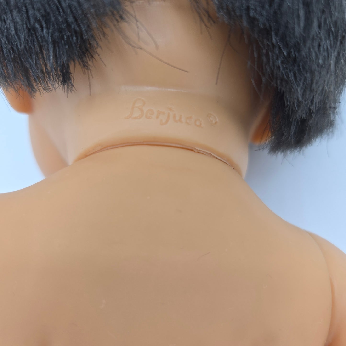 Vintage Berjusa 13" Baby Doll – Soft Vinyl – Black Hair – Spain