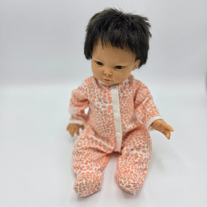 Vintage Berjusa 13" Baby Doll – Soft Vinyl – Black Hair – Spain