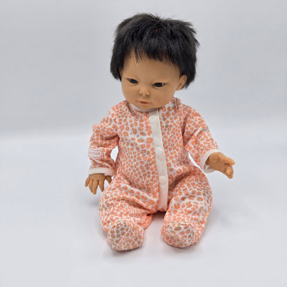 Vintage Berjusa 13" Baby Doll – Soft Vinyl – Black Hair – Spain