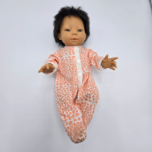 Vintage Berjusa 13" Baby Doll – Soft Vinyl – Black Hair – Spain