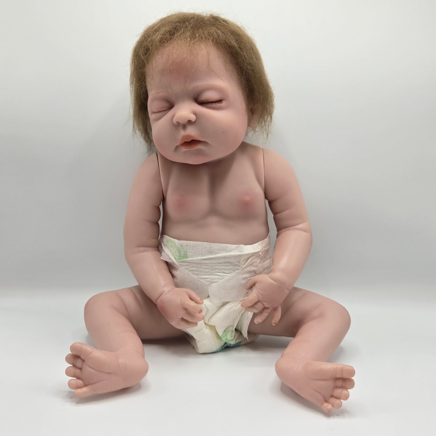 Anatomically Correct Reborn Baby Boy - Weighted with Hand-Rooted Hair