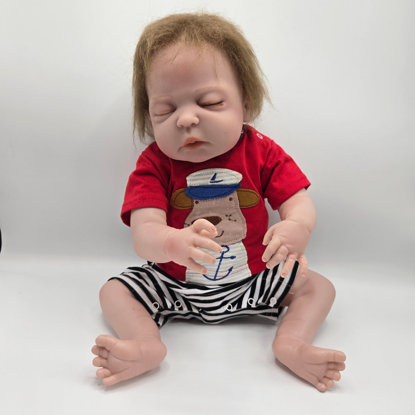 Anatomically Correct Reborn Baby Boy - Weighted with Hand-Rooted Hair