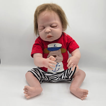 Anatomically Correct Reborn Baby Boy - Weighted with Hand-Rooted Hair