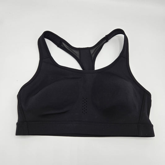 Avia Women's High-Impact Sports Bra - Black Racerback with Mesh - Size XL (16-18)